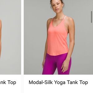 NWOT Lululemon modal silk Yoga Tank Top